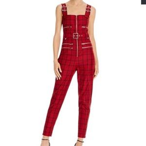 Plaid WE WORE WHAT moto overalls